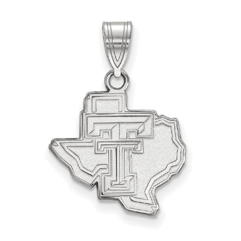 Grab Your Favorite Jewelry At The Lowest Prices 10k White Gold Texas Tech U. Medium Logo Pendant Grab Your Favorite Jewelry At The Lowest Prices 10k White Gold Texas Tech U. Medium Logo Pendant