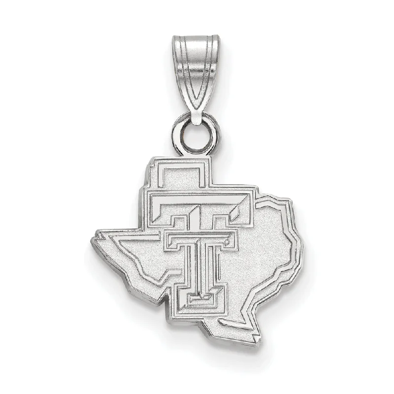 Luxury Jewelry At Unbeatable Discounts 10k White Gold Texas Tech U. Small Pendant
