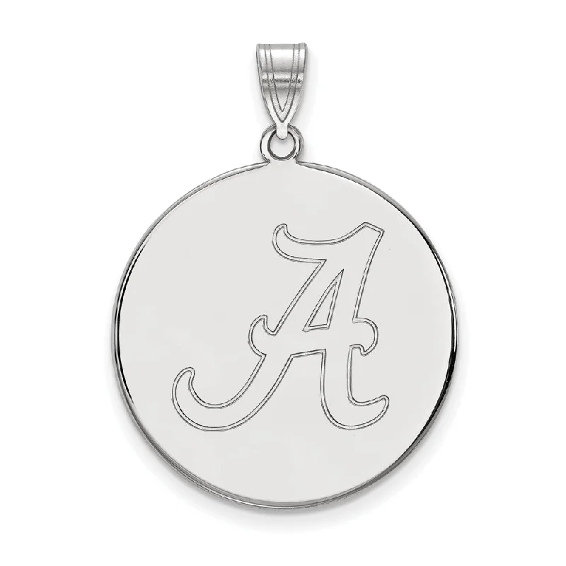 Limited-Stock Jewelry Sale – Once It's Gone, It's Gone 10k White Gold U. of Alabama XL Initial A Disc Pendant Limited-Stock Jewelry Sale – Once It's Gone, It's Gone 10k White Gold U. of Alabama XL Initial A Disc Pendant