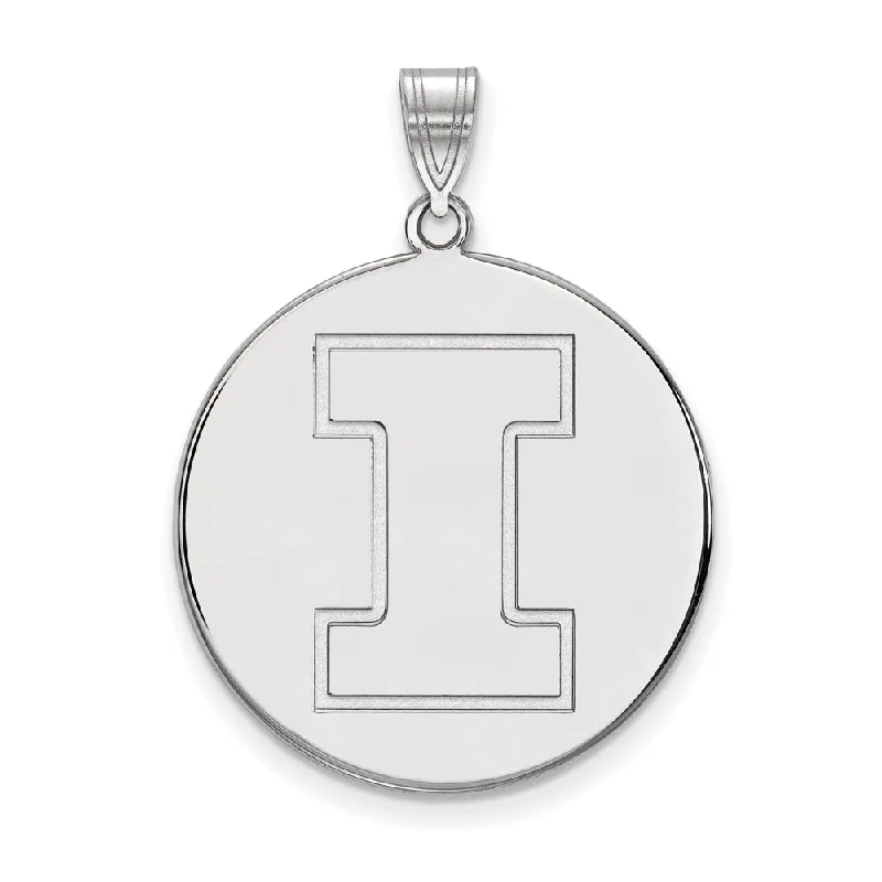 Unique Jewelry Designs Now At Discounted Rates 10k White Gold U. of Illinois XL Initial I Disc Pendant Unique Jewelry Designs Now At Discounted Rates 10k White Gold U. of Illinois XL Initial I Disc Pendant