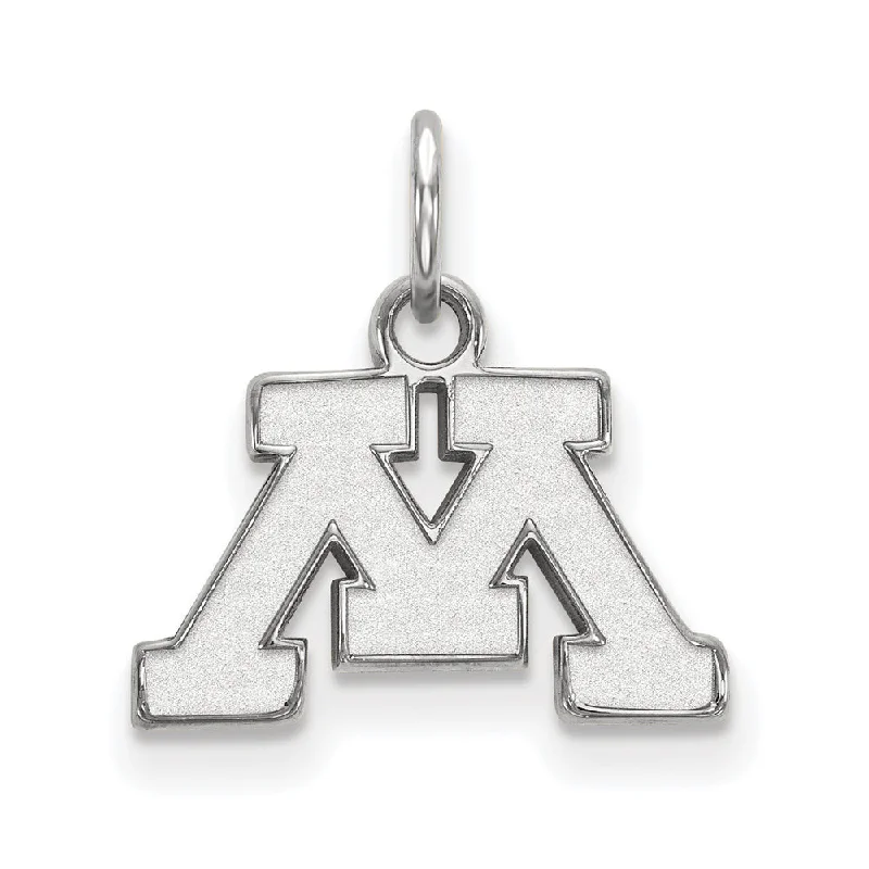 Shop Trending Jewelry With Exclusive Savings 10k White Gold U. of Minnesota XS (Tiny) Initial M Charm or Pendant Shop Trending Jewelry With Exclusive Savings 10k White Gold U. of Minnesota XS (Tiny) Initial M Charm or Pendant