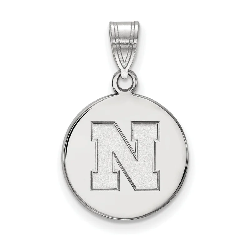 Breathtaking Jewelry, Breathtaking Prices 10k White Gold U. of Nebraska Medium Initial N Disc Pendant Breathtaking Jewelry, Breathtaking Prices 10k White Gold U. of Nebraska Medium Initial N Disc Pendant
