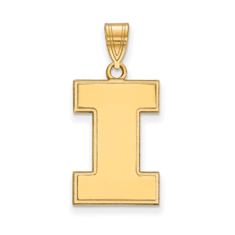 Premium Diamond Jewelry For Unforgettable Moments 10k Yellow Gold U. of Illinois Large Initial I Pendant Premium Diamond Jewelry For Unforgettable Moments 10k Yellow Gold U. of Illinois Large Initial I Pendant