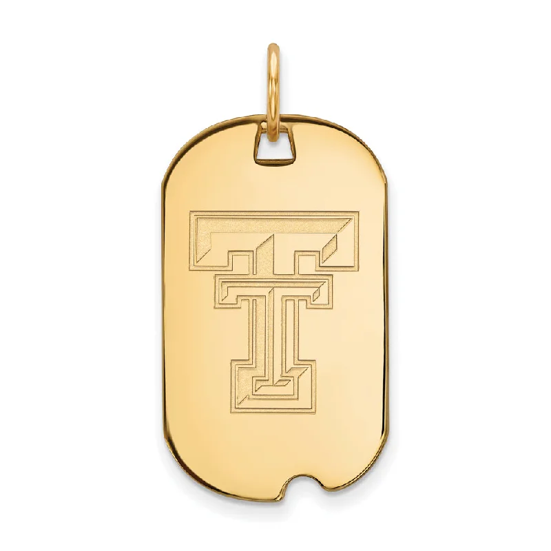 Fashion-Forward Jewelry At Exclusive Discounts 14k Gold Plated Silver Texas Tech U. Dog Tag Pendant Fashion-Forward Jewelry At Exclusive Discounts 14k Gold Plated Silver Texas Tech U. Dog Tag Pendant