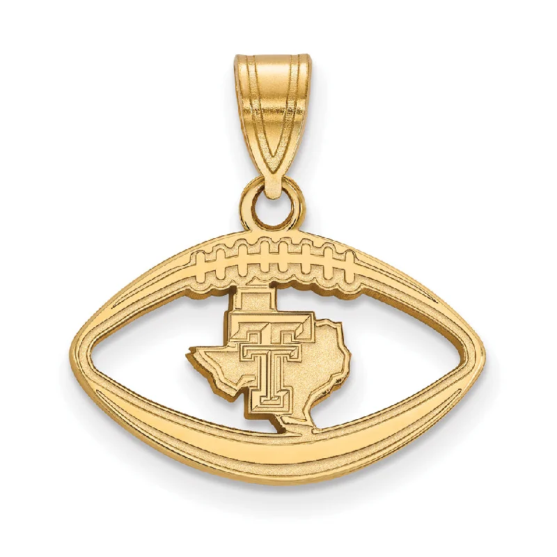 Big Discounts On Elegant Jewelry Collections 14k Gold Plated Silver Texas Tech U. Football Pendant Big Discounts On Elegant Jewelry Collections 14k Gold Plated Silver Texas Tech U. Football Pendant
