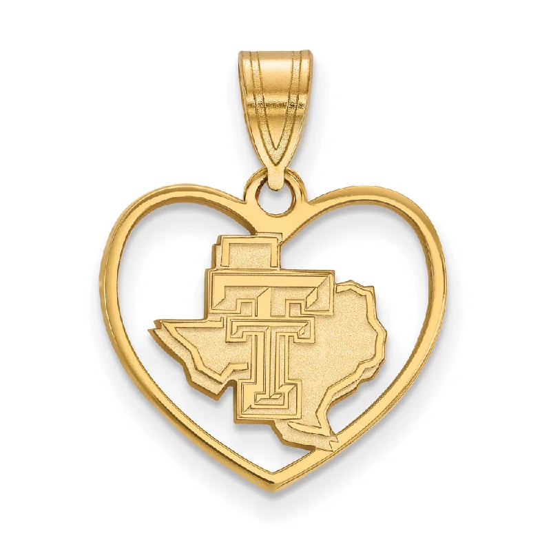 Glamorous Jewelry, Glamorous Deals – Shop Now 14k Gold Plated Silver Texas Tech U. Heart Pendant Glamorous Jewelry, Glamorous Deals – Shop Now 14k Gold Plated Silver Texas Tech U. Heart Pendant