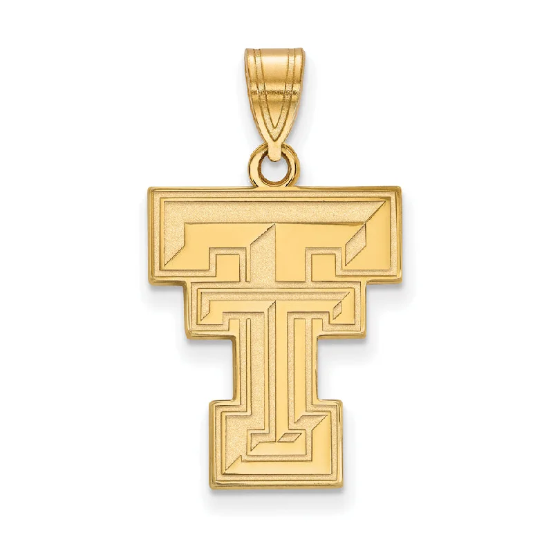 Bold And Beautiful Jewelry Now At Irresistible Prices 14k Gold Plated Silver Texas Tech U. Large 'TT' Pendant Bold And Beautiful Jewelry Now At Irresistible Prices 14k Gold Plated Silver Texas Tech U. Large 'TT' Pendant
