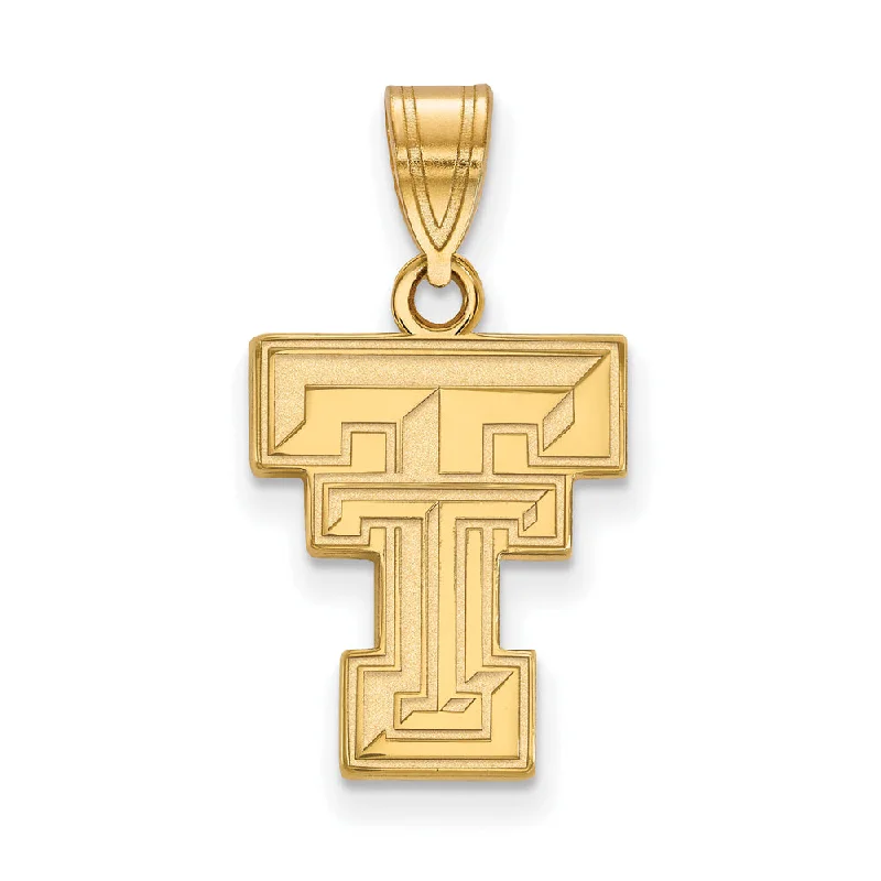 Affordable Glamour – Premium Jewelry For Less 14k Gold Plated Silver Texas Tech U. Medium 'TT' Pendant Affordable Glamour – Premium Jewelry For Less 14k Gold Plated Silver Texas Tech U. Medium 'TT' Pendant