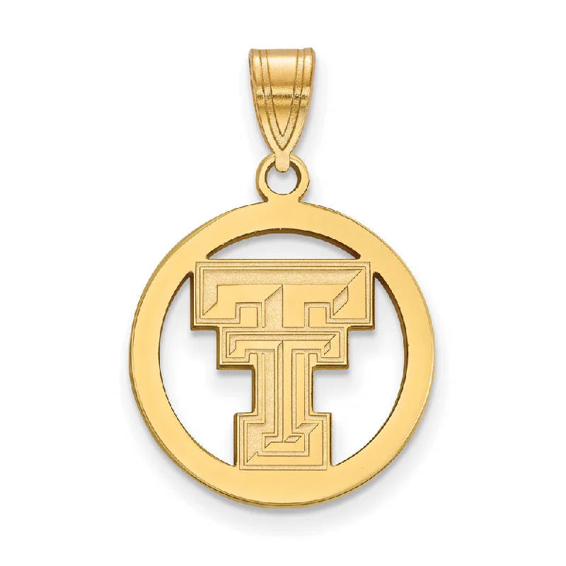 Shop High-Quality Jewelry At Jaw-Dropping Discounts 14k Gold Plated Silver Texas Tech U. Small Circle Pendant Shop High-Quality Jewelry At Jaw-Dropping Discounts 14k Gold Plated Silver Texas Tech U. Small Circle Pendant