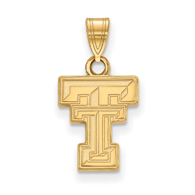 Elevate Your Jewelry Collection With Limited-Time Savings 14k Gold Plated Silver Texas Tech U. Small 'TT' Pendant Elevate Your Jewelry Collection With Limited-Time Savings 14k Gold Plated Silver Texas Tech U. Small 'TT' Pendant