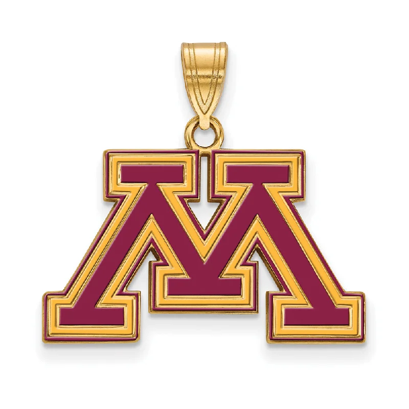 Fashion-Forward Jewelry At Incredible Prices 14k Gold Plated Silver U. of Minnesota Med Enamel 'M' Pendant Fashion-Forward Jewelry At Incredible Prices 14k Gold Plated Silver U. of Minnesota Med Enamel 'M' Pendant