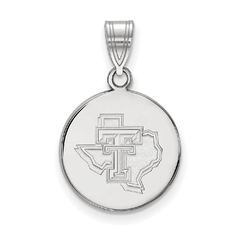 Eco-Friendly Sustainable Jewelry For Conscious Buyers 14k White Gold Texas Tech U. Medium Pendant Eco-Friendly Sustainable Jewelry For Conscious Buyers 14k White Gold Texas Tech U. Medium Pendant