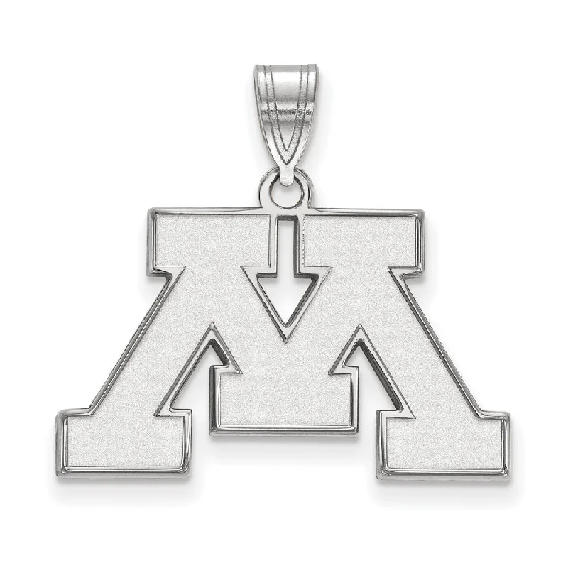 Bestselling Jewelry At Special Promotional Rates 14k White Gold U. of Minnesota Medium Initial M Pendant