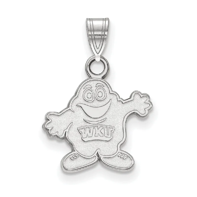 Flash Jewelry Sale – Get Stunning Pieces At Low Prices 14k White Gold Western Kentucky U. Small Mascot Pendant