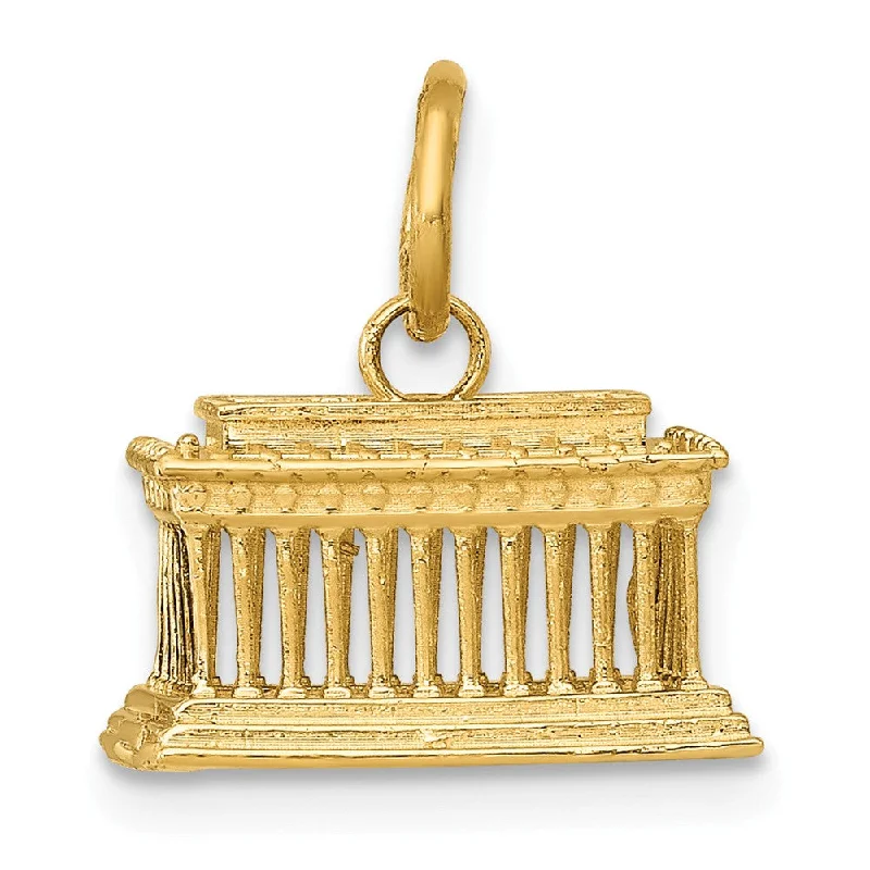 Breathtaking Jewelry At Limited-Time Savings 14k Yellow Gold 3D Lincoln Memorial Charm Breathtaking Jewelry At Limited-Time Savings 14k Yellow Gold 3D Lincoln Memorial Charm