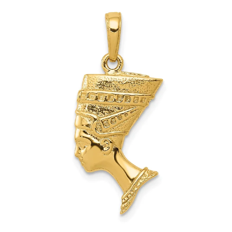 Holiday Jewelry Sale – Perfect Gifts At The Best Prices 14k Yellow Gold 3D Polished & Satin Egyptian Nefertiti Pendant Holiday Jewelry Sale – Perfect Gifts At The Best Prices 14k Yellow Gold 3D Polished & Satin Egyptian Nefertiti Pendant