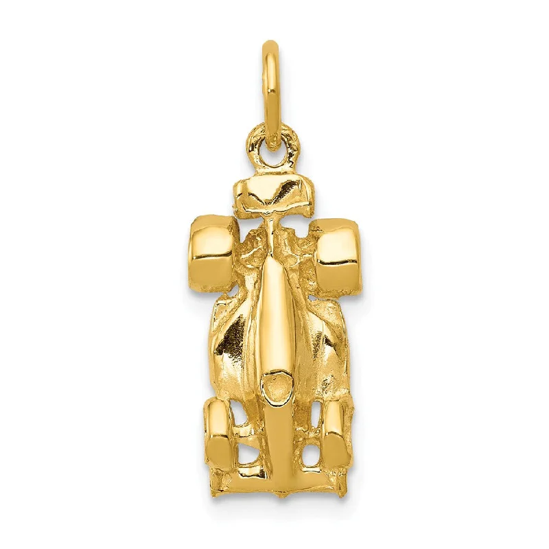 Exclusive Gemstone Jewelry Markdowns – Shop Now 14k Yellow Gold 3D Race Car Charm