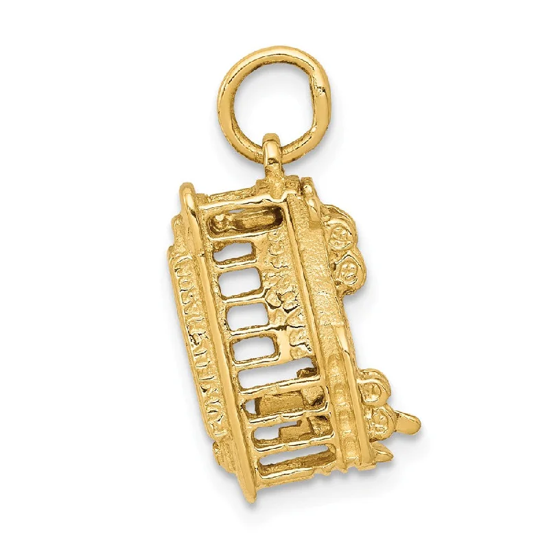 Shop Signature Jewelry Styles At Exclusive Prices 14k Yellow Gold 3D Vertical Cable Car Charm Shop Signature Jewelry Styles At Exclusive Prices 14k Yellow Gold 3D Vertical Cable Car Charm