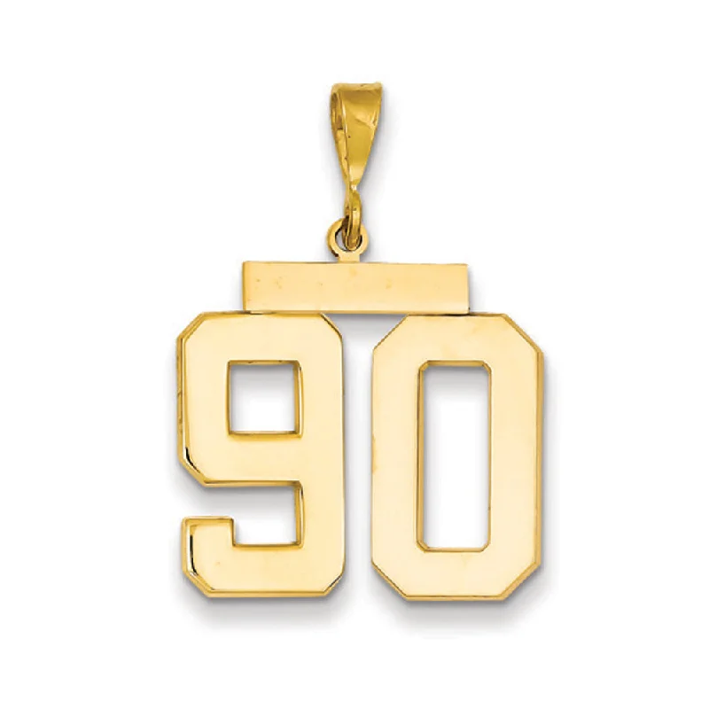 Flash Sale On Stunning Jewelry – Don't Miss Out 14k Yellow Gold, Athletic Collection, Large Polished Number 90 Pendant Flash Sale On Stunning Jewelry – Don't Miss Out 14k Yellow Gold, Athletic Collection, Large Polished Number 90 Pendant