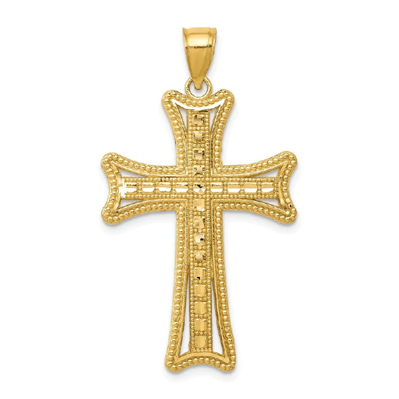 Unmissable Jewelry Sale – Shop Before It's Too Late 14k Yellow Gold Diamond-Cut Milgrain Cross Pendant Unmissable Jewelry Sale – Shop Before It's Too Late 14k Yellow Gold Diamond-Cut Milgrain Cross Pendant