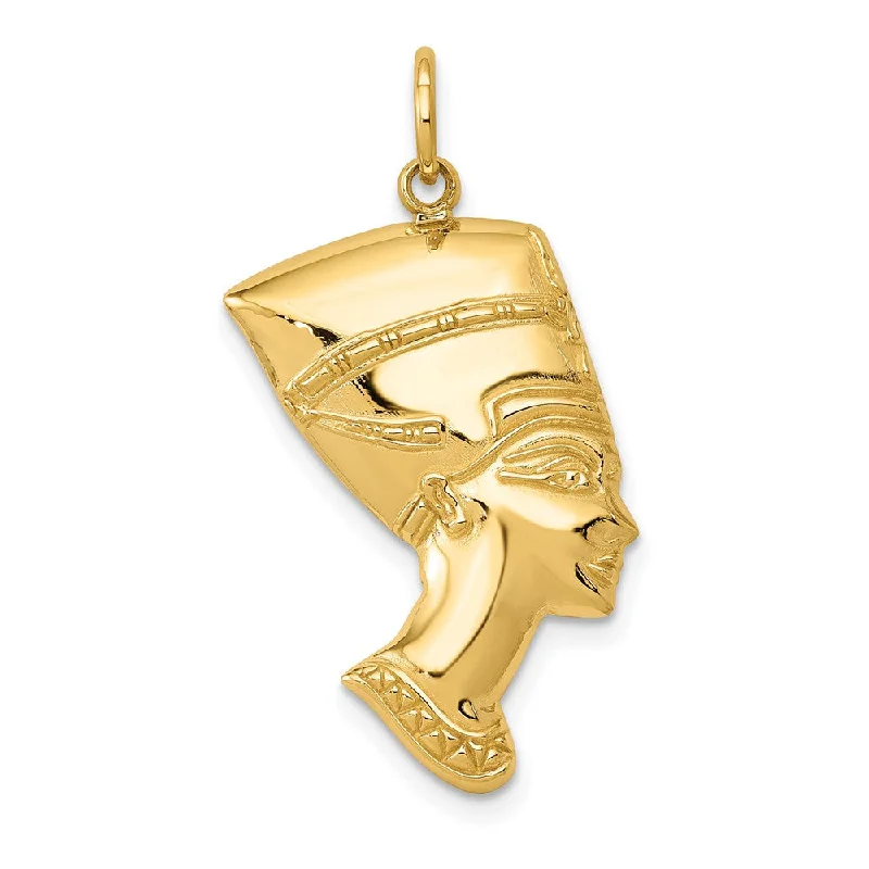 Huge Savings On Timeless Jewelry Collections 14k Yellow Gold Egyptian Nefertiti Charm Pendant Huge Savings On Timeless Jewelry Collections 14k Yellow Gold Egyptian Nefertiti Charm Pendant