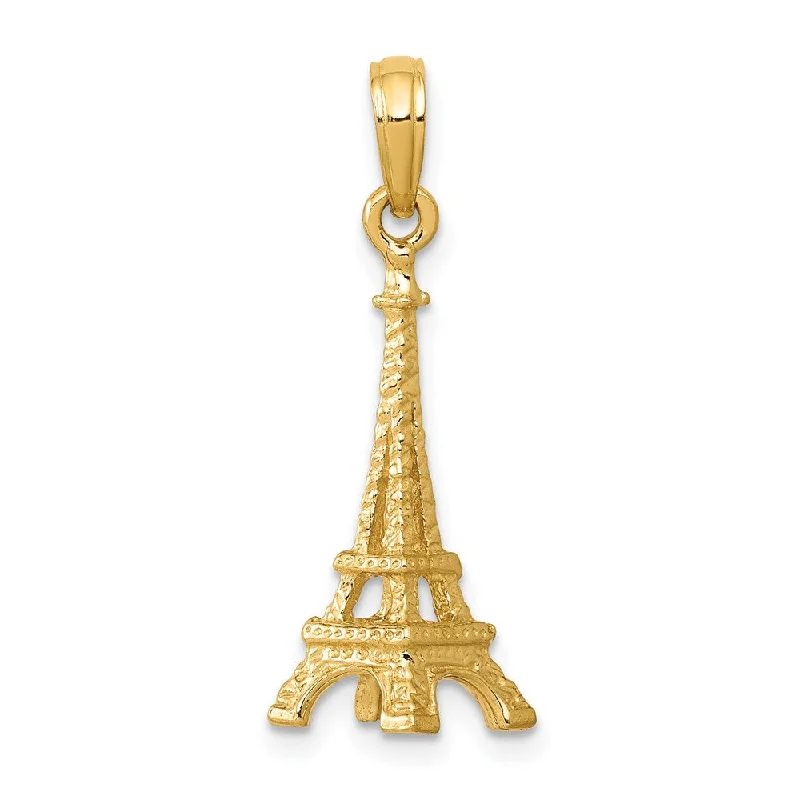 Jewelry Sale – Exclusive Styles At Lower Prices 14k Yellow Gold Small 3D Eiffel Tower Pendant Jewelry Sale – Exclusive Styles At Lower Prices 14k Yellow Gold Small 3D Eiffel Tower Pendant