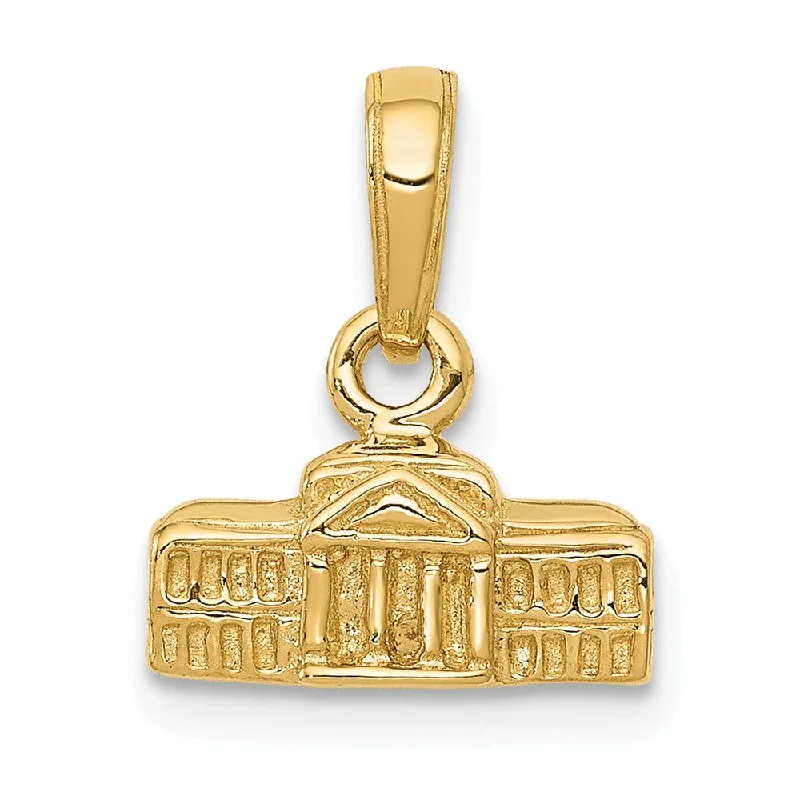 Limited-Stock Jewelry Sale – Once It's Gone, It's Gone 14k Yellow Gold Small 3D White House Pendant Limited-Stock Jewelry Sale – Once It's Gone, It's Gone 14k Yellow Gold Small 3D White House Pendant