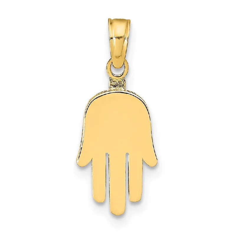 Get Ready To Sparkle – Special Jewelry Discounts 14k Yellow Gold Small Solid Hamsa Pendant Get Ready To Sparkle – Special Jewelry Discounts 14k Yellow Gold Small Solid Hamsa Pendant