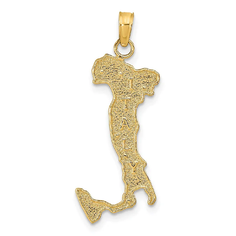 Grab Your Dream Jewelry At The Lowest Prices 14k Yellow Gold Textured Italy Map Pendant Grab Your Dream Jewelry At The Lowest Prices 14k Yellow Gold Textured Italy Map Pendant