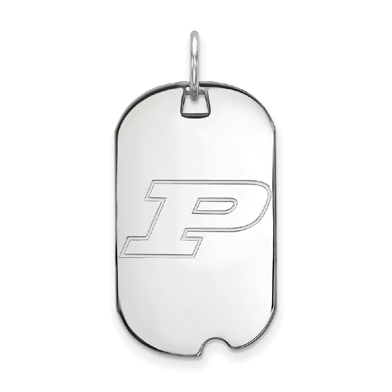 Limited-Time Jewelry Sale – Elegant Styles At Less 10k White Gold Purdue Initial P Dog Tag Pendant Limited-Time Jewelry Sale – Elegant Styles At Less 10k White Gold Purdue Initial P Dog Tag Pendant