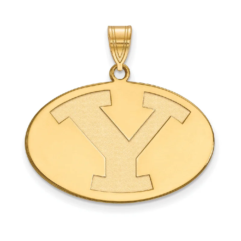 Personalized Jewelry Sale – Unique Gifts At Low Prices 14k Gold Plated Silver Brigham Young U Large Initial Y Oval Pendant Personalized Jewelry Sale – Unique Gifts At Low Prices 14k Gold Plated Silver Brigham Young U Large Initial Y Oval Pendant