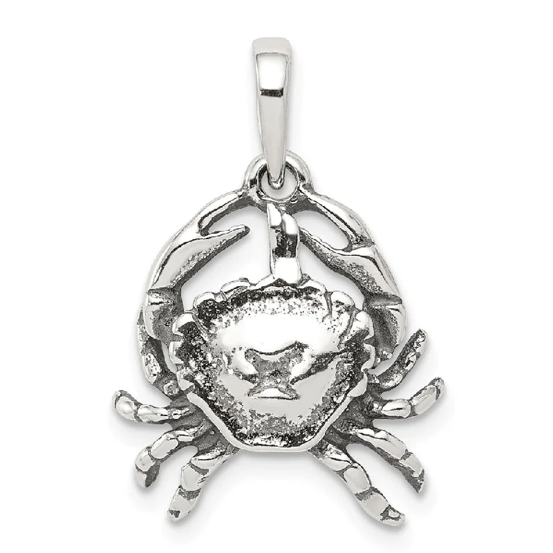 Buy More, Save More On Stunning Jewelry Designs Sterling Silver Cancer the Crab Zodiac 3D Antiqued Pendant Buy More, Save More On Stunning Jewelry Designs Sterling Silver Cancer the Crab Zodiac 3D Antiqued Pendant