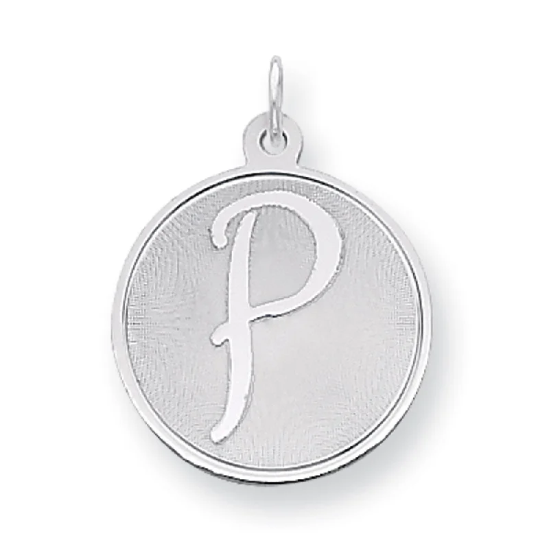 Timeless Beauty, Unbeatable Deals – Jewelry Sale On Sterling Silver, Makayla Collection, 20mm Disc Initial P Pendant Timeless Beauty, Unbeatable Deals – Jewelry Sale On Sterling Silver, Makayla Collection, 20mm Disc Initial P Pendant