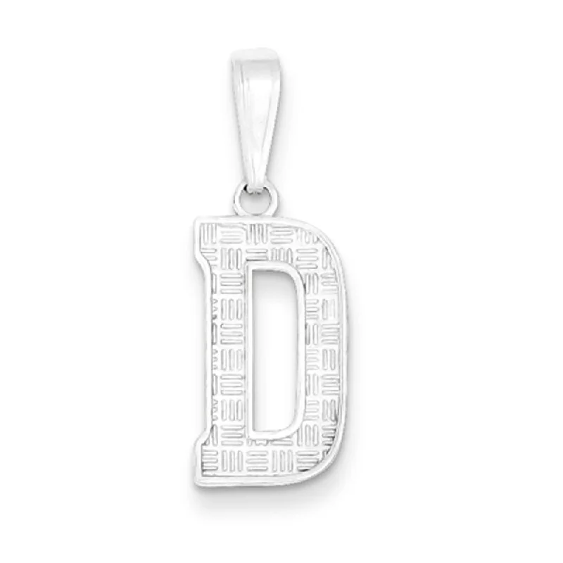 Special Jewelry Deals – Upgrade Your Collection Sterling Silver, Sami Collection, Textured Block Initial D Pendant Special Jewelry Deals – Upgrade Your Collection Sterling Silver, Sami Collection, Textured Block Initial D Pendant