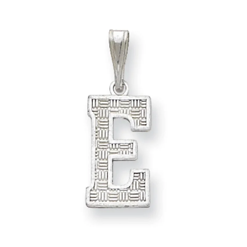 Jewelry Sale Alert – Shop Timeless Elegance Today Sterling Silver, Sami Collection, Textured Block Initial E Pendant Jewelry Sale Alert – Shop Timeless Elegance Today Sterling Silver, Sami Collection, Textured Block Initial E Pendant
