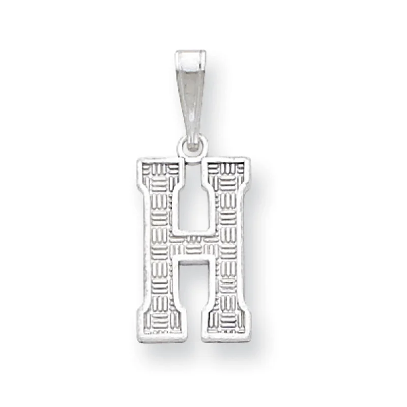 Buy More, Save More – Special Jewelry Discounts Sterling Silver, Sami Collection, Textured Block Initial H Pendant Buy More, Save More – Special Jewelry Discounts Sterling Silver, Sami Collection, Textured Block Initial H Pendant