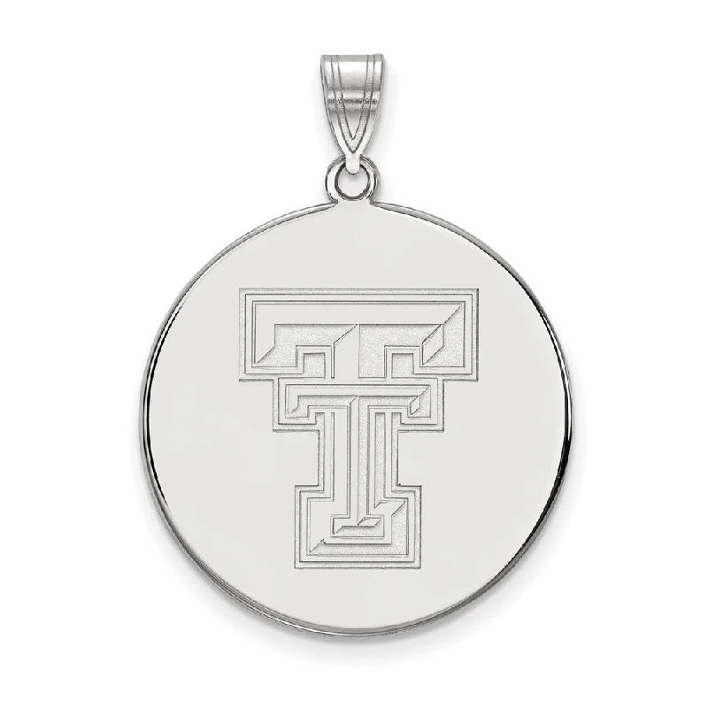 Fashion-Forward Jewelry At Incredible Prices Sterling Silver Texas Tech U. XL 'TT' Disc Pendant Fashion-Forward Jewelry At Incredible Prices Sterling Silver Texas Tech U. XL 'TT' Disc Pendant