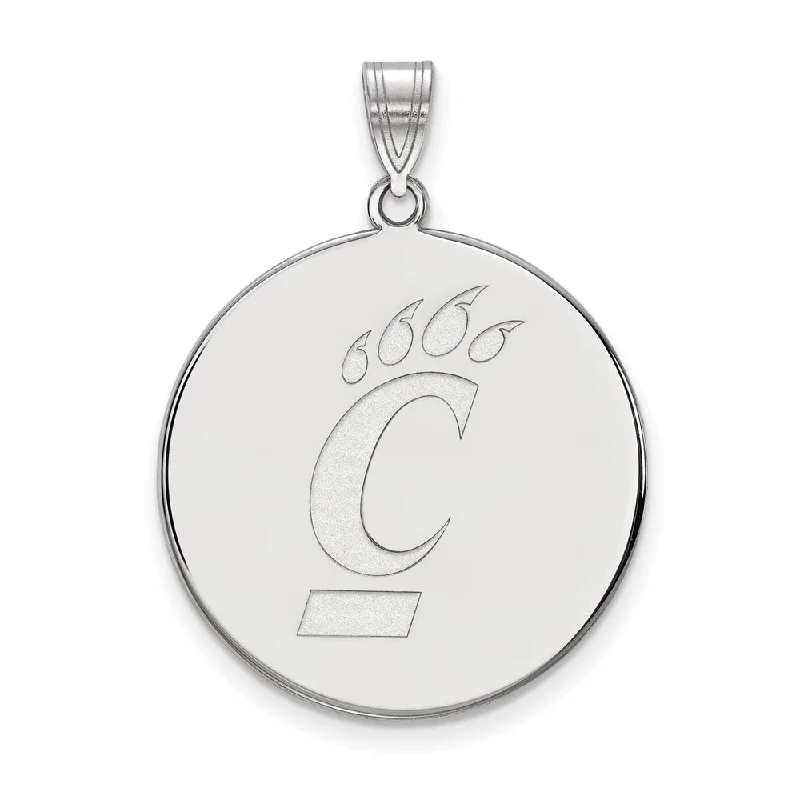 Unmissable Jewelry Sale – Shop Before It's Too Late Sterling Silver U. of Cincinnati XL Logo Disc Pendant Unmissable Jewelry Sale – Shop Before It's Too Late Sterling Silver U. of Cincinnati XL Logo Disc Pendant