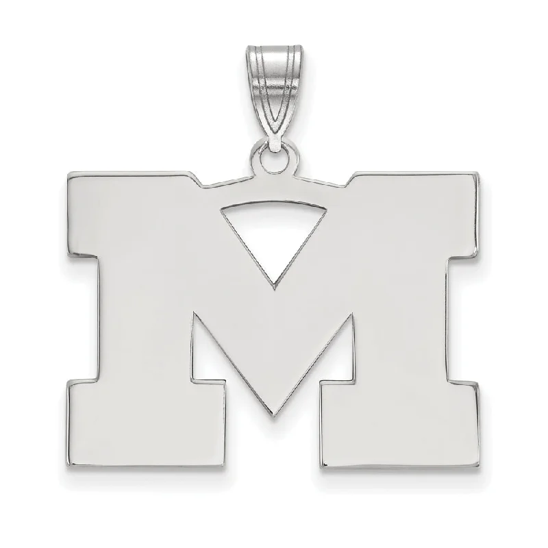 Sparkle On A Budget – Fine Jewelry For Less Sterling Silver U. of Michigan Large Initial M Pendant Sparkle On A Budget – Fine Jewelry For Less Sterling Silver U. of Michigan Large Initial M Pendant