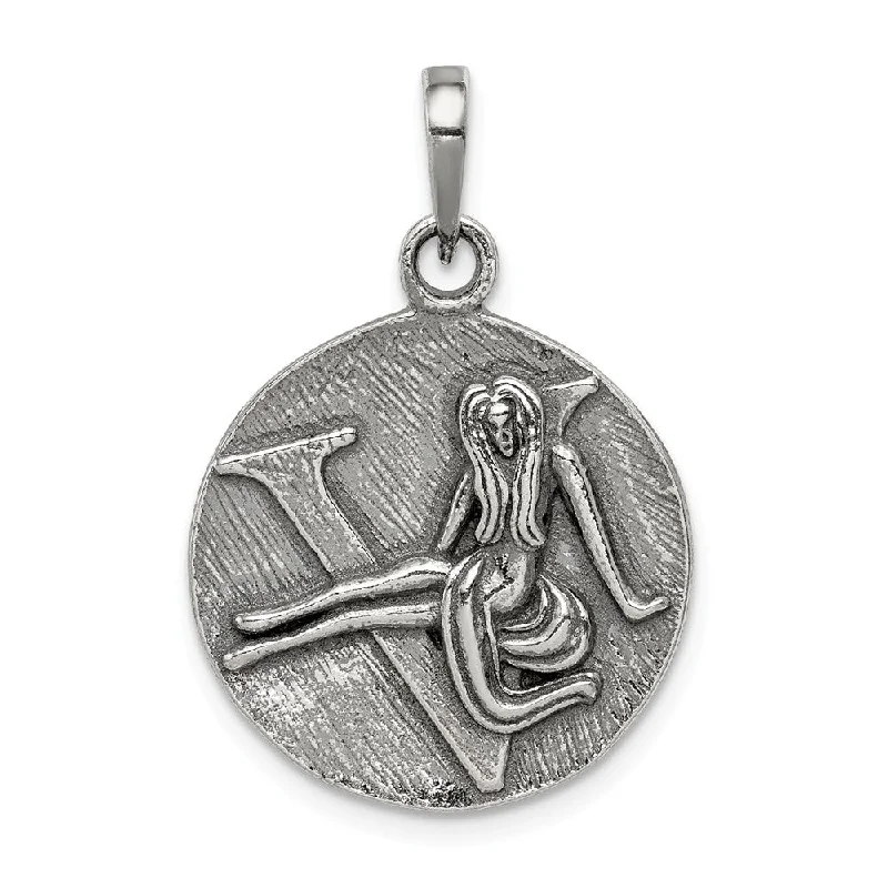 Handcrafted Jewelry Sale – Unique Designs At Low Prices Sterling Silver Virgo the Virgin Zodiac Embossed Circle Pendant Handcrafted Jewelry Sale – Unique Designs At Low Prices Sterling Silver Virgo the Virgin Zodiac Embossed Circle Pendant