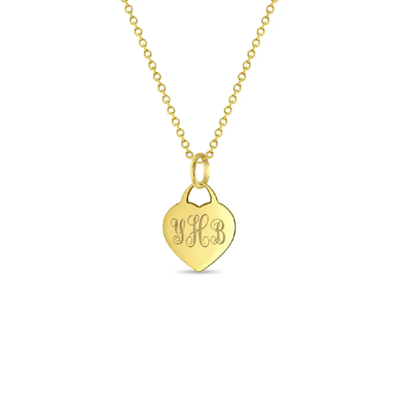 Jewelry Flash Sale – Stylish Designs At Unbeatable Rates 14k Gold Engraved Medal Heart Women's Pendant/Necklace