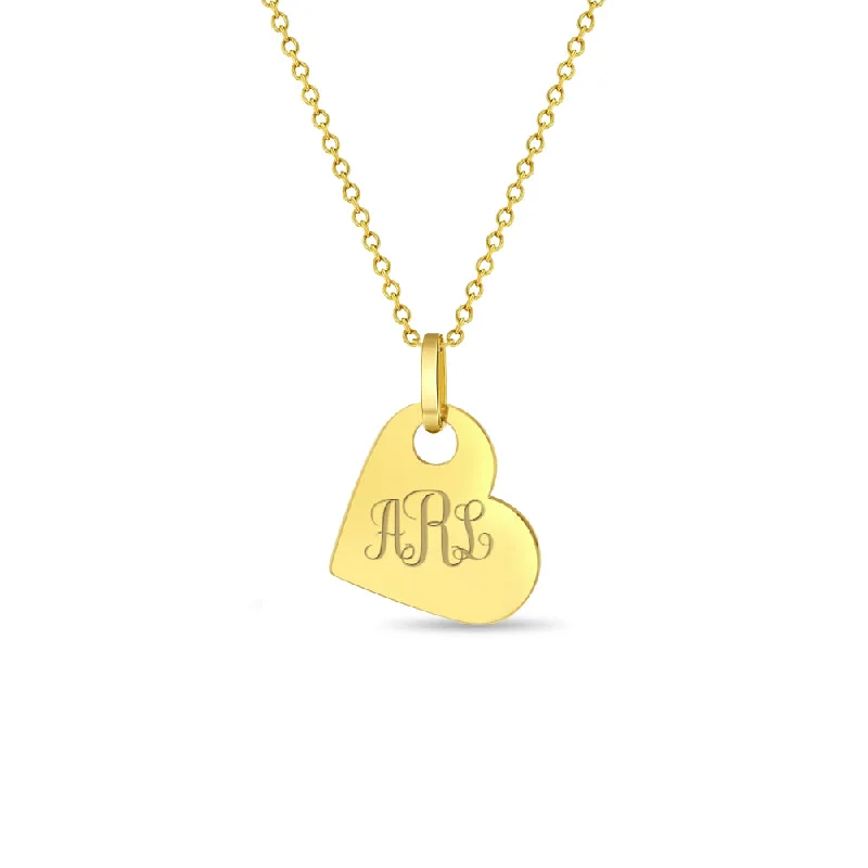 Don't Miss These Dazzling Jewelry Discounts 14k Gold Engraved Tilted Heart Women's Pendant/Necklace Don't Miss These Dazzling Jewelry Discounts 14k Gold Engraved Tilted Heart Women's Pendant/Necklace