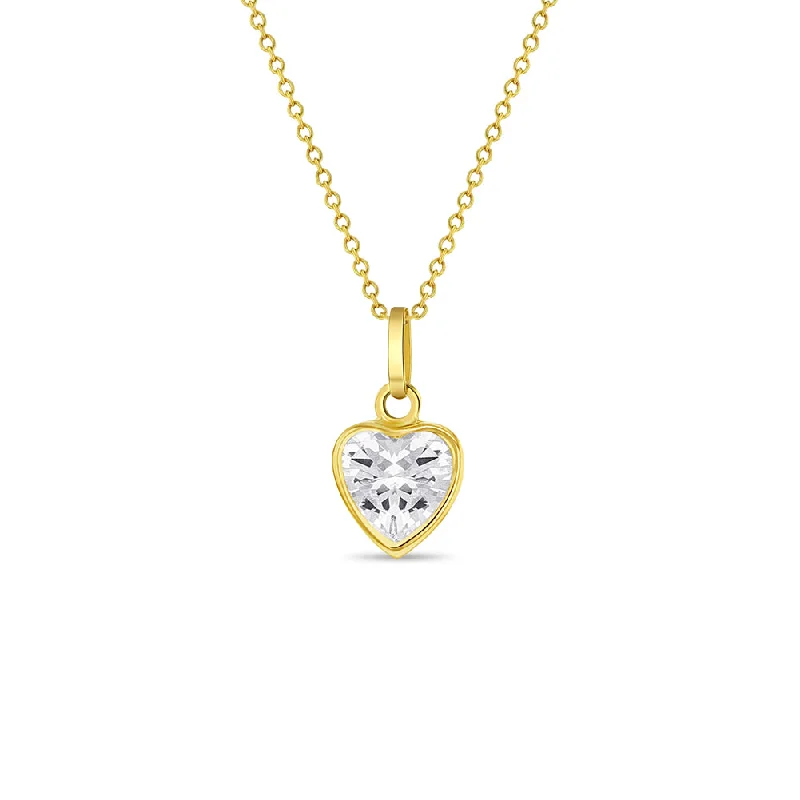 Breathtaking Jewelry At Limited-Time Savings 14k Gold Sparkling Heart Women's Pendant/Necklace Breathtaking Jewelry At Limited-Time Savings 14k Gold Sparkling Heart Women's Pendant/Necklace