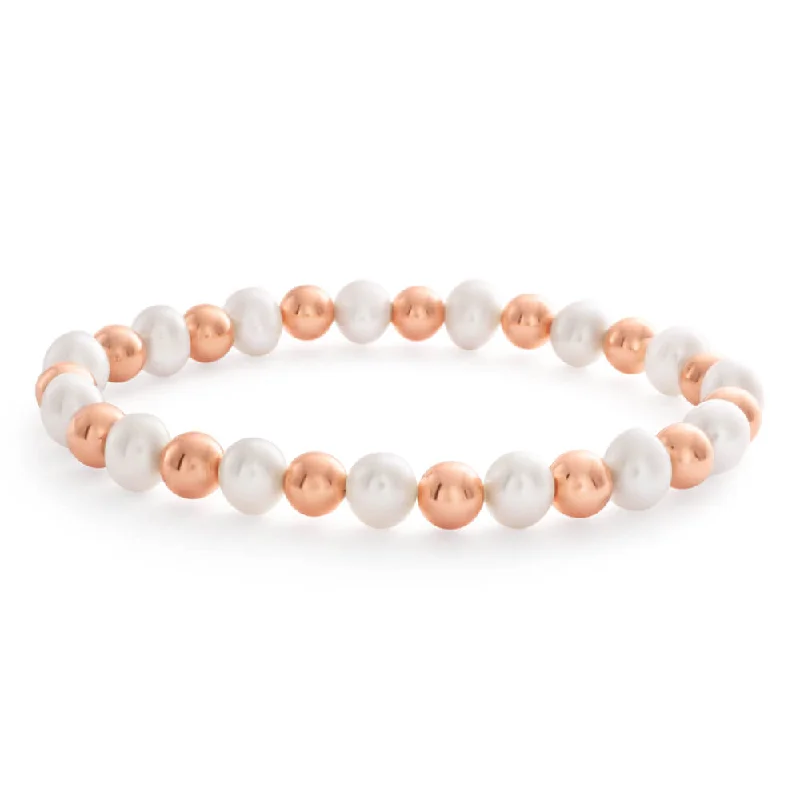 Gorgeous Jewelry, Limited-Time Savings 6.5mm Mixed Colour Freshwater Pearl 17.5cm Bracelet with Rose Tone Hematite Beads Gorgeous Jewelry, Limited-Time Savings 6.5mm Mixed Colour Freshwater Pearl 17.5cm Bracelet with Rose Tone Hematite Beads
