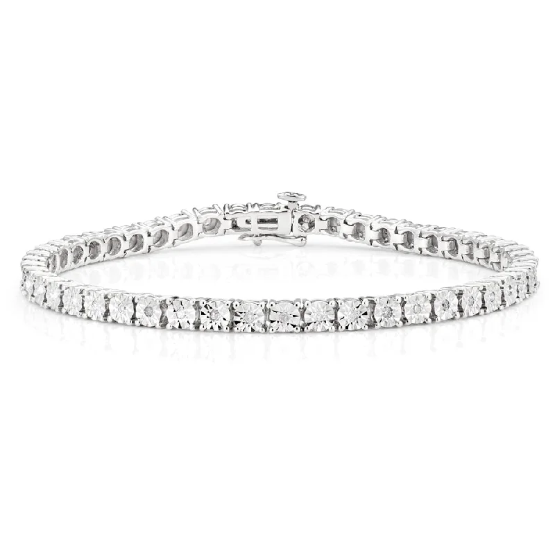 Shop Jewelry That Shines Without The High Price 9ct Dazzling White Gold 1 Carat Diamond 18cm Tennis Bracelet Shop Jewelry That Shines Without The High Price 9ct Dazzling White Gold 1 Carat Diamond 18cm Tennis Bracelet