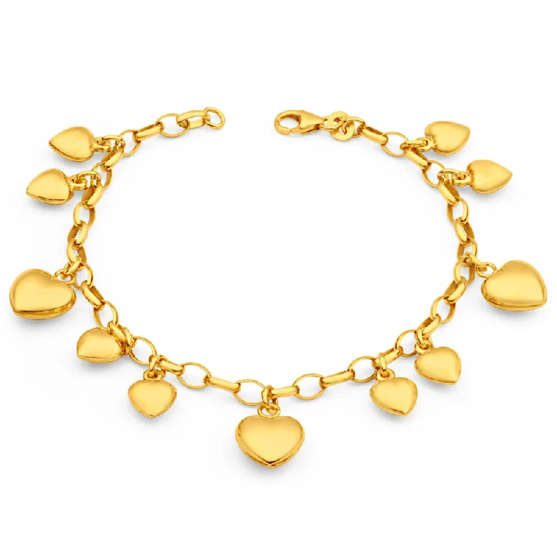 Chic, Trendy, And Affordable Jewelry Sale 9ct Dazzling Yellow Gold Silver Filled Belcher Bracelet Chic, Trendy, And Affordable Jewelry Sale 9ct Dazzling Yellow Gold Silver Filled Belcher Bracelet