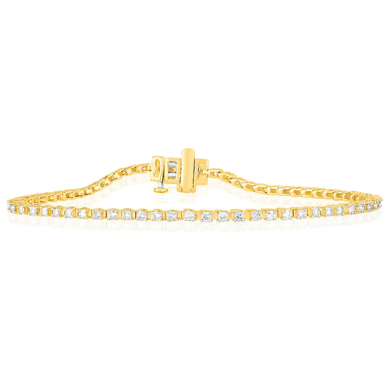 Personalized Jewelry Sale – Unique Gifts At Low Prices 9ct Yellow Gold 1 Carat Diamond Tennis Bracelet set with 68 Brilliant Diamonds 17.5cm Personalized Jewelry Sale – Unique Gifts At Low Prices 9ct Yellow Gold 1 Carat Diamond Tennis Bracelet set with 68 Brilliant Diamonds 17.5cm