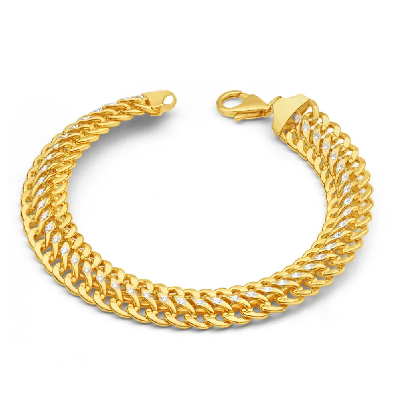 Huge Savings On Timeless Jewelry Collections 9ct Yellow Gold Silver Filled Mesh Figure 8 Two Tone 19cm Fancy Bracelet Huge Savings On Timeless Jewelry Collections 9ct Yellow Gold Silver Filled Mesh Figure 8 Two Tone 19cm Fancy Bracelet