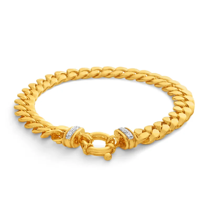 Exclusive Jewelry Bundles At Discounted Rates 9ct Yellow Gold Silver Filled Zirconia Curb Bracelet Exclusive Jewelry Bundles At Discounted Rates 9ct Yellow Gold Silver Filled Zirconia Curb Bracelet
