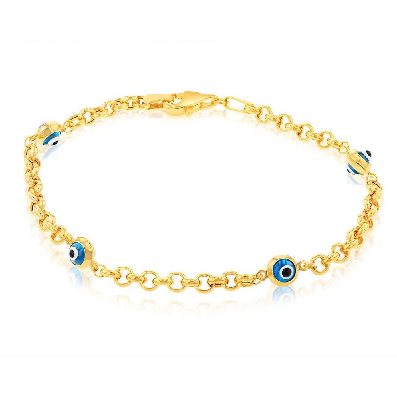 Exclusive Jewelry Bundles At Discounted Prices 9ct Yellow Gold Silverfilled Evil Eye 19cm Bracelet Exclusive Jewelry Bundles At Discounted Prices 9ct Yellow Gold Silverfilled Evil Eye 19cm Bracelet